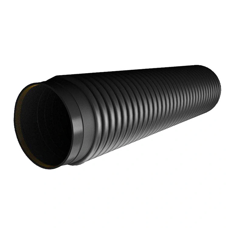 High-strength HDPE spirally wound reinforced carat pipe