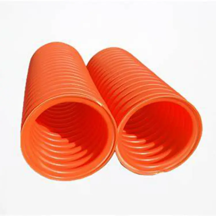 MPP circular single-wall corrugated pipe