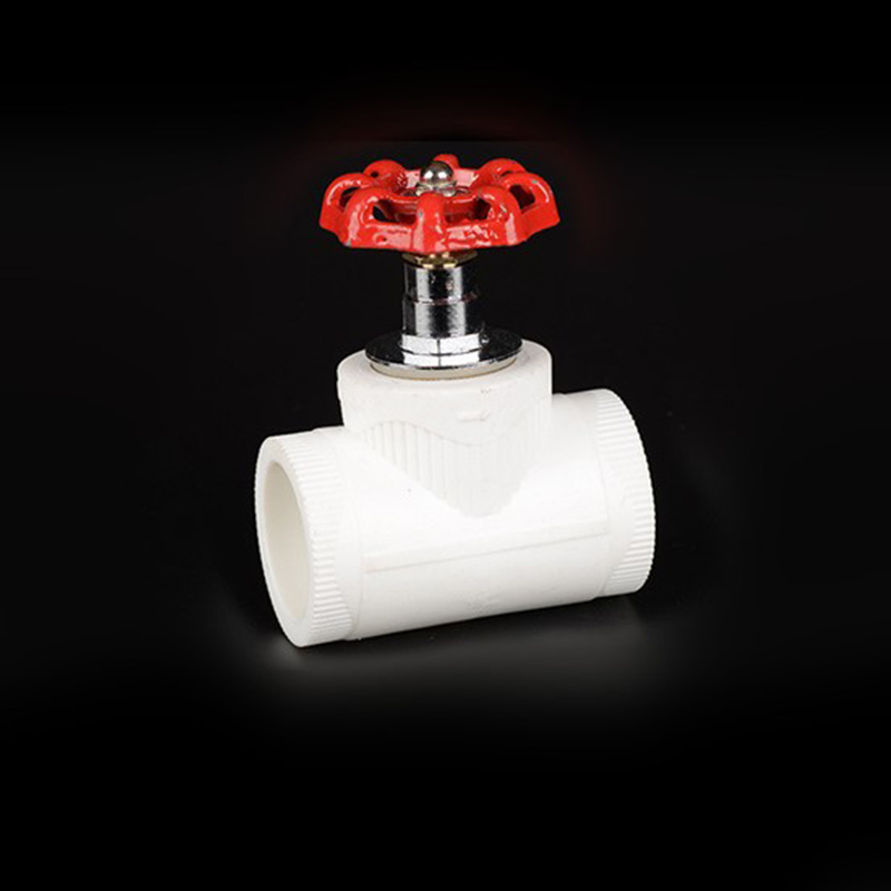 PPR water pipe stop valve for fluid control
